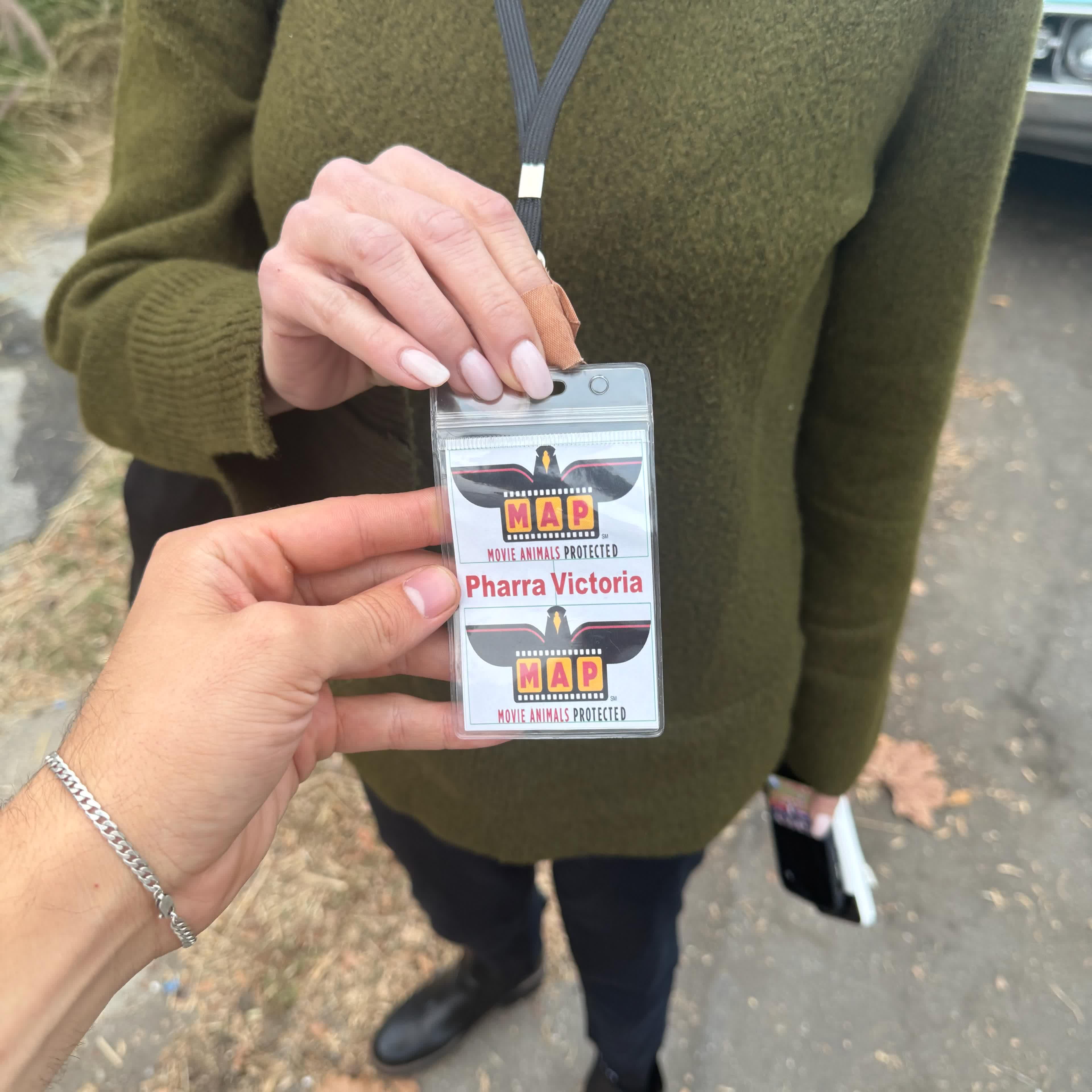 Motion Picture Animal Society on-set credential — broadcast clearance.